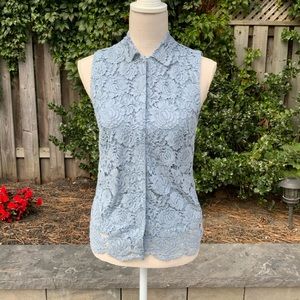 H&M blue lace tank top